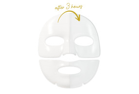 Korean-made hydrogel collagen mask – color-changing on skin, full-face two-part format
